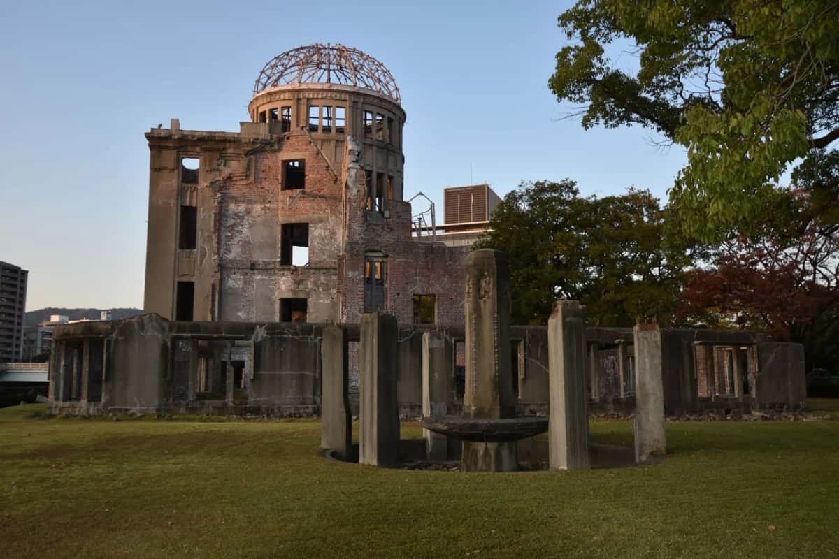 Le Dôme de Genbaku (Dôme de la bombe atomique) au bord de la rivière Motoyasu, Hiroshima