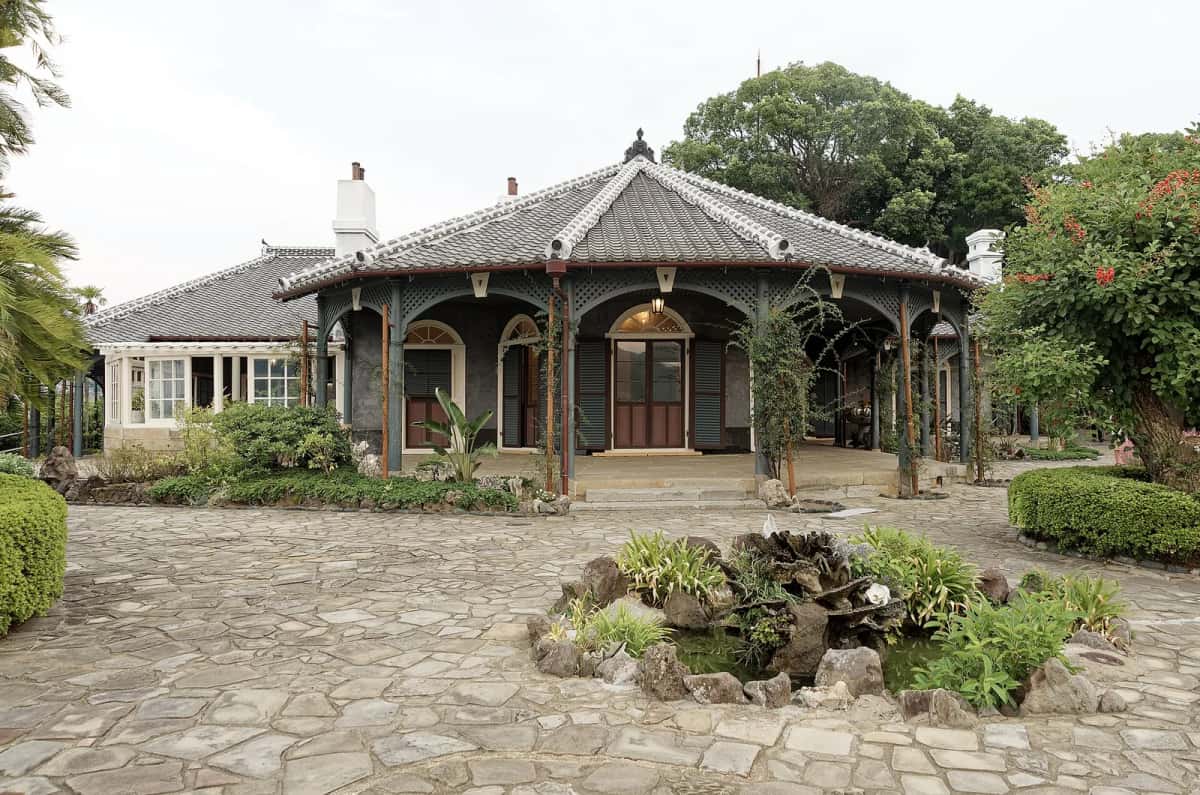 La maison Glover, villa coloniale à véranda arquée, dans le Glover Garden de Nagasaki