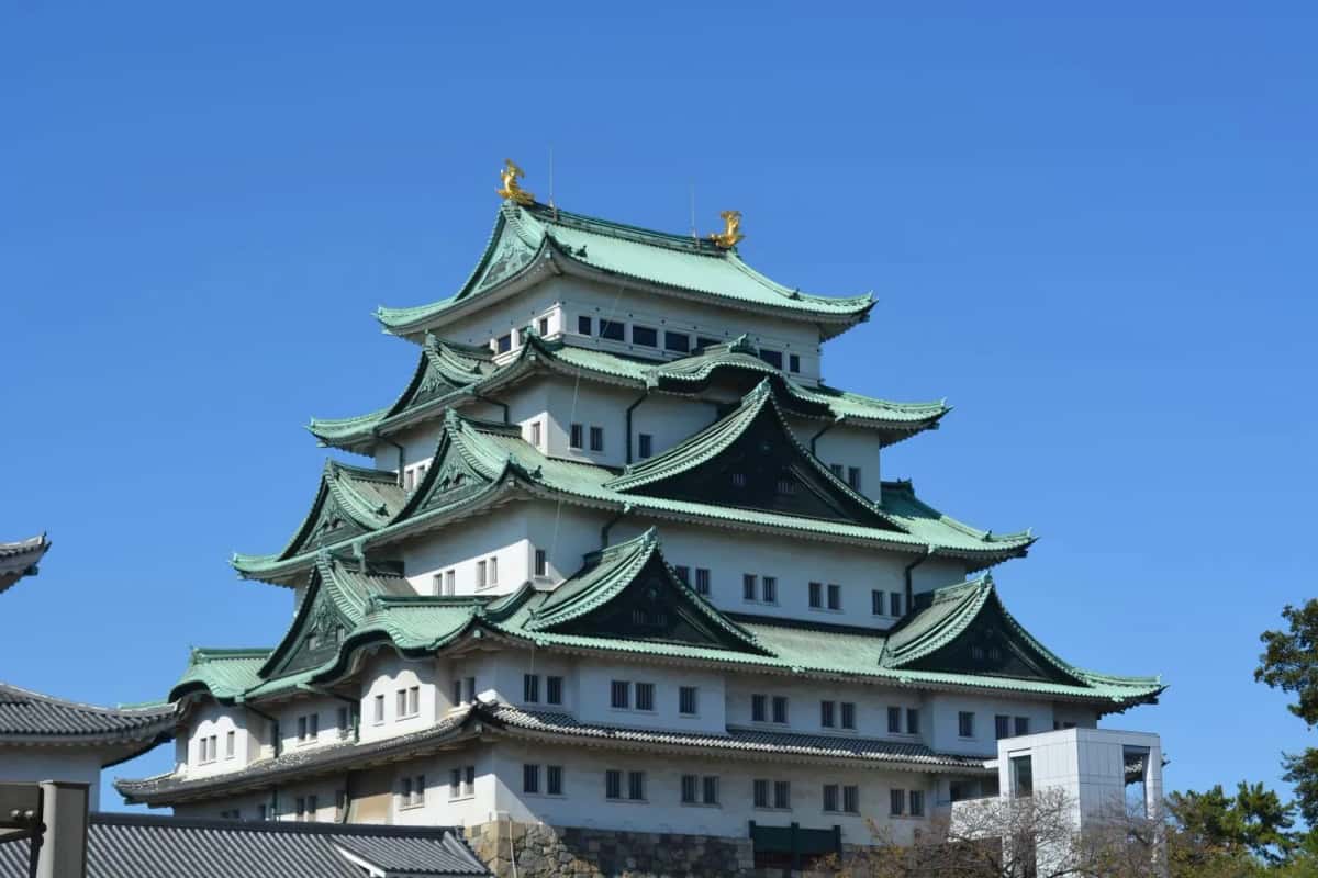 Le donjon du château de Nagoya et ses shachihoko dorés