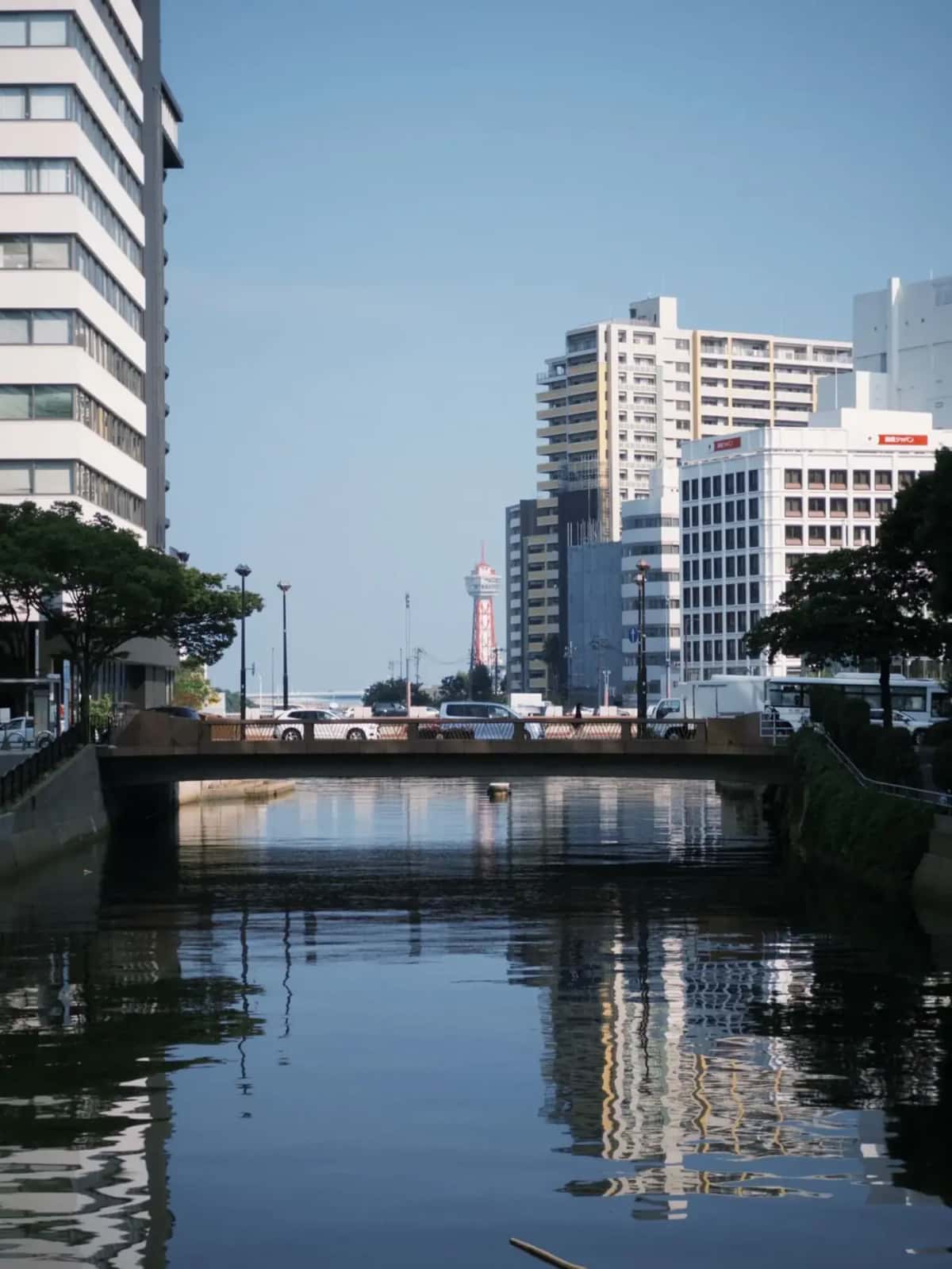 Vue de la ville de Fukuoka au Japon