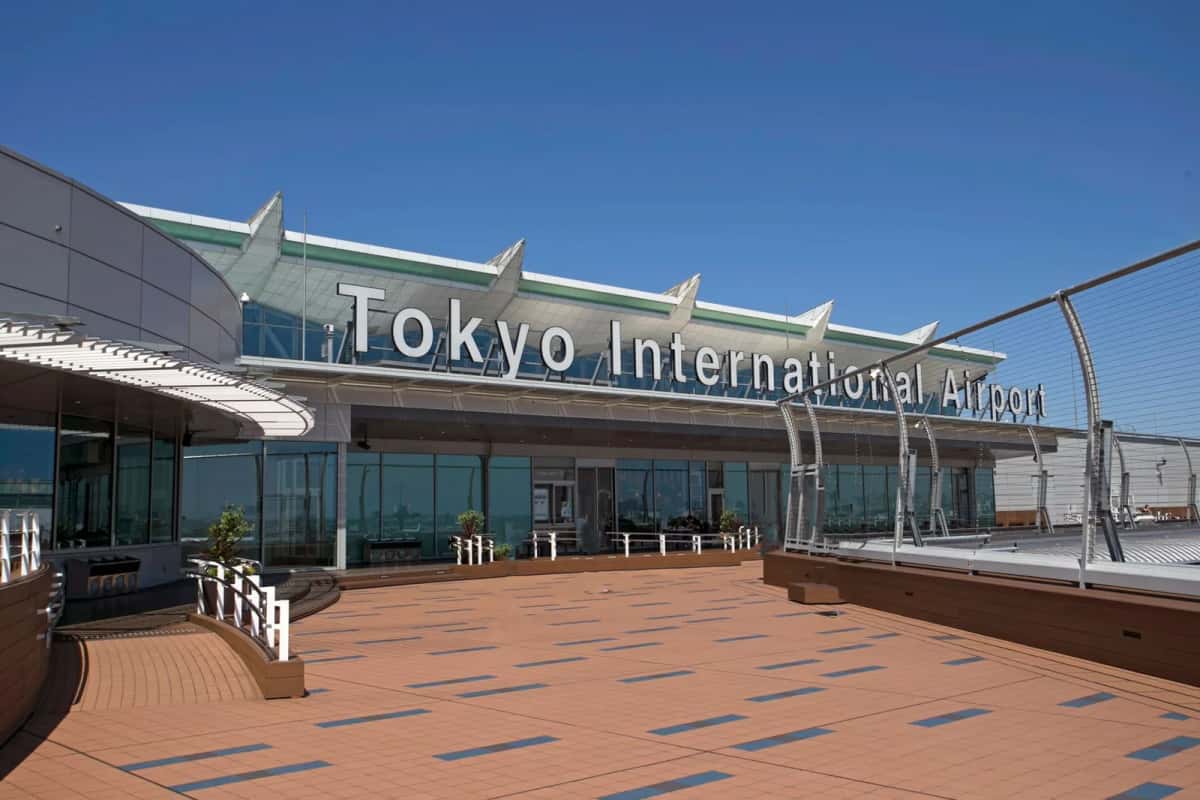 Terminal international de l'aéroport de Haneda à Tokyo, principal point d'entrée au Japon